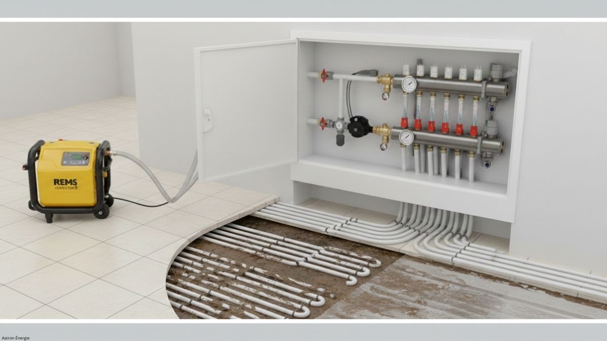 Désembouage de plancher chauffant